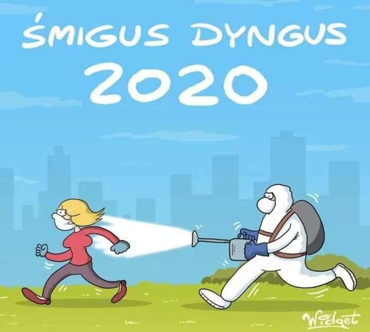 koronawirus rysunki covid-19 humor satyra pandemia dowcipy