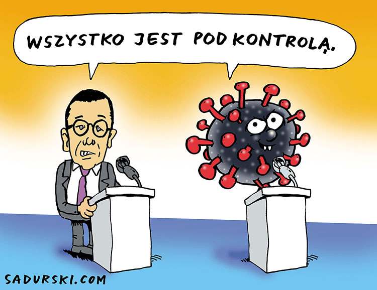 koronawirus rysunki covid-19 humor satyra pandemia dowcipy