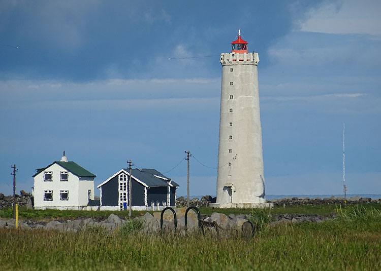 latarnia morska Seltjarnarnes Islandia Reykjavik