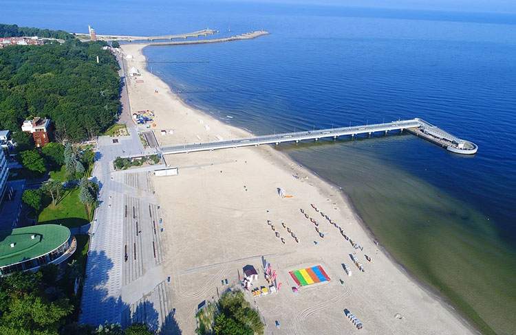 plaża molo Kołobrzeg ciekawostki atrakcje zabytki