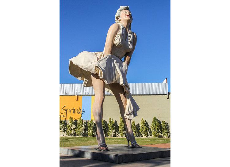 Forever Marilyn Palm Springs ciekawostki atrakcje Kalifornia