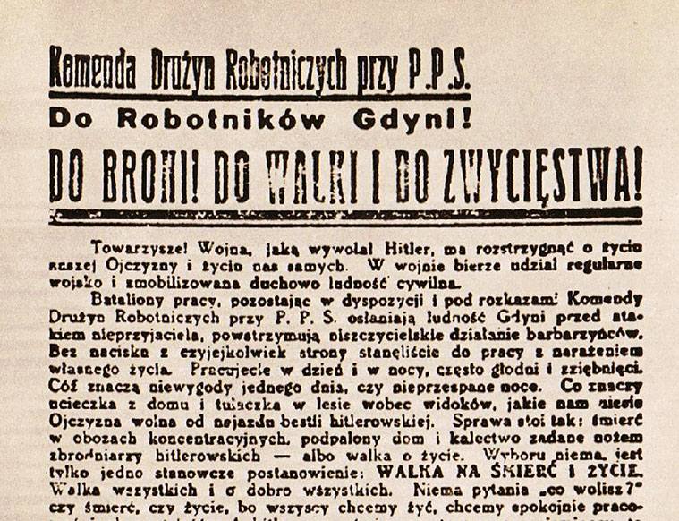 Czerwoni Kosynierzy gdyńscy II wojna światowa kampania wrześniowa