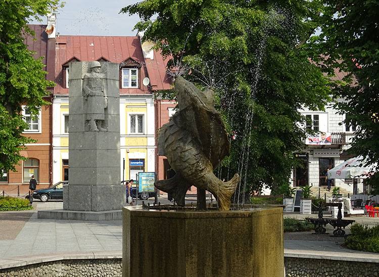 rynek pomnik fontanna w Krasnystawie
