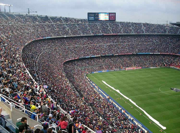 stadion Camp Nou Barcelona Hiszpania największe stadiony świata piłka nożna