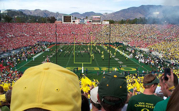 stadion Rose Bowl Pasadena Kalifornia USA największe stadiony świata piłka nożna