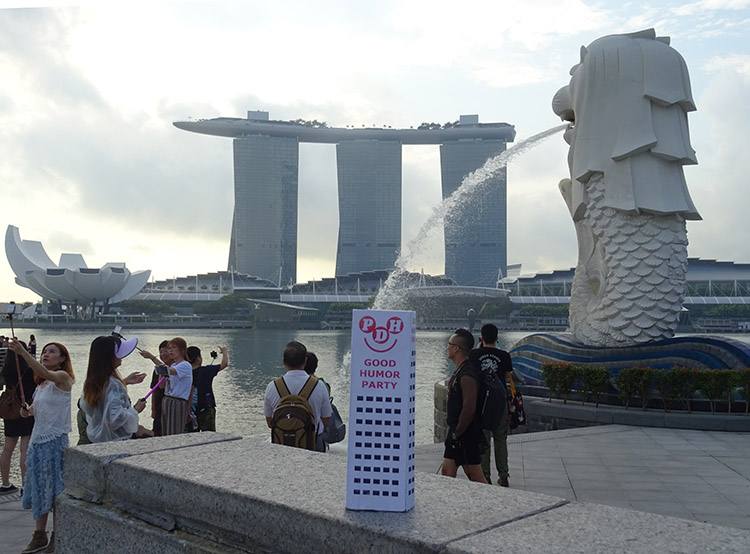 Singapur Singapore Marina Bay Merlion podróże po świecie świat globtroter wycieczka