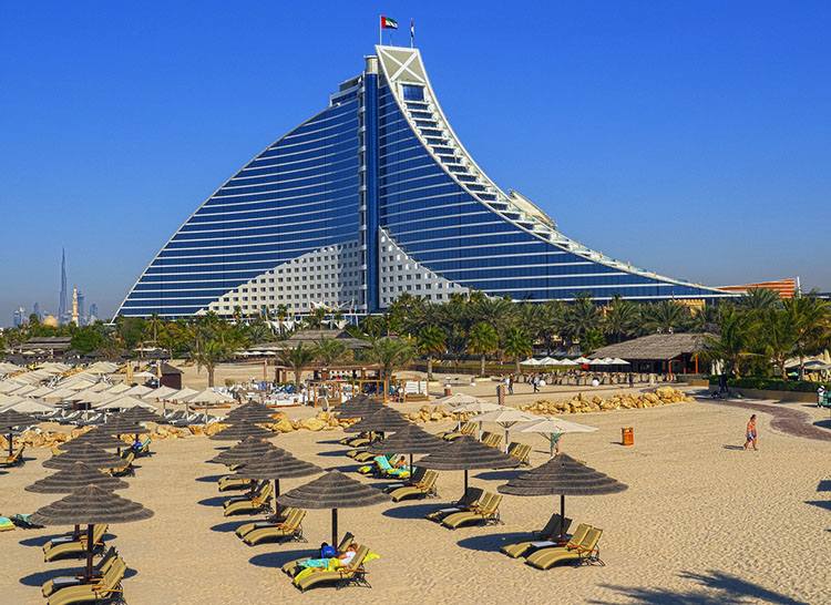 hotel plaża Dubaj ciekawostki Zjednoczone Emiraty Arabskie