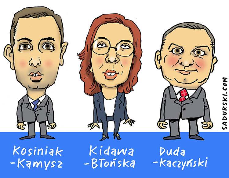 marzec 2020 Kosiniak-Kamysz Kidawa Błońska Duda Kaczyński wybory prezydenckie kopertowe
