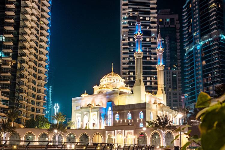 meczet w Dubaju Zjednoczone Emiraty Arabskie