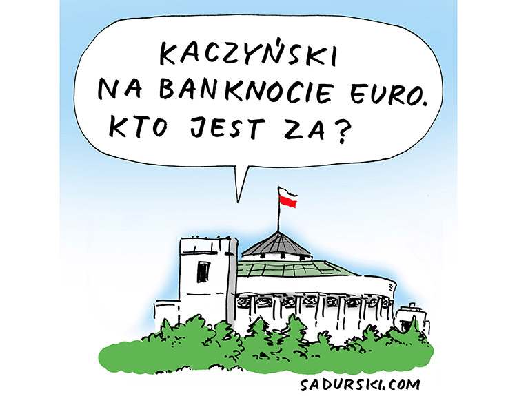 styczeń2020 Sejm PiS posłowie Jarosław Kaczyński euro satyra polityczna Sadurski polityka