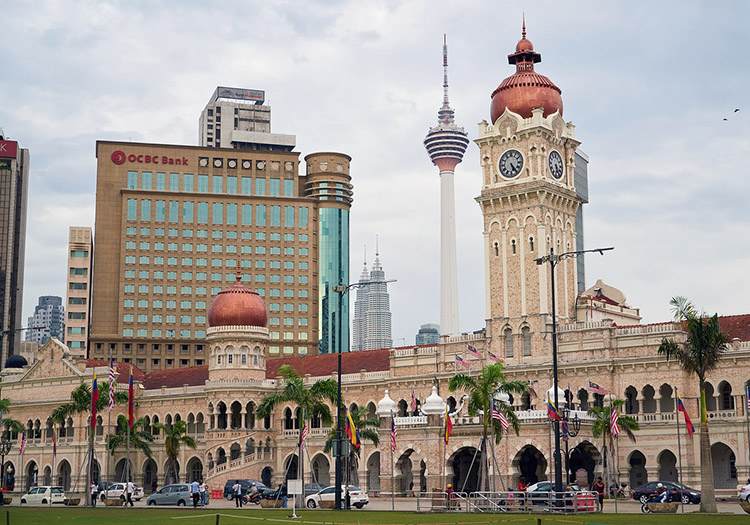 Kuala Lumpur stolica Malezji centrum budynki