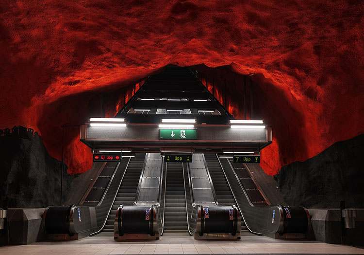 Szwecja Sztokholm atrakcje metro stacja metra