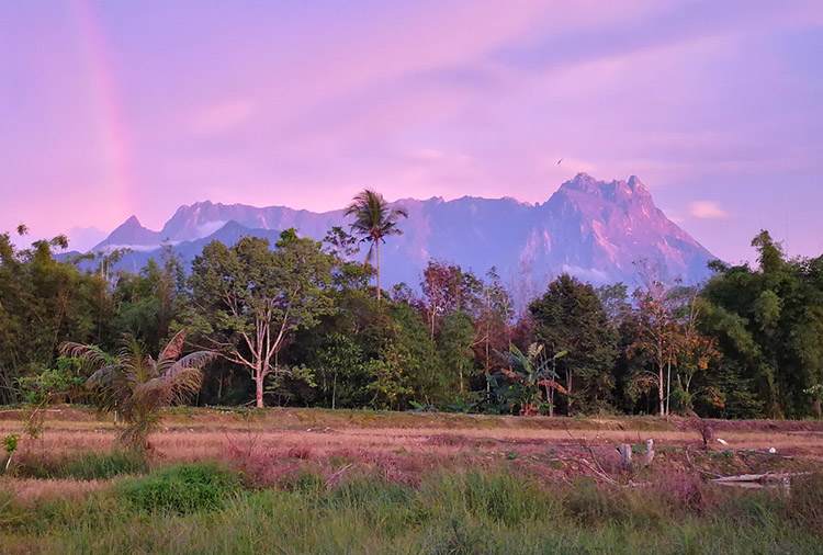 góra Kinabalu najwyższa w Malezji wyspa Borneo