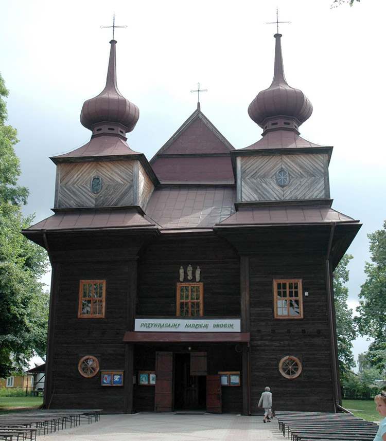 kościół drewniany Tomaszów Lubelski ciekawostki zabytki