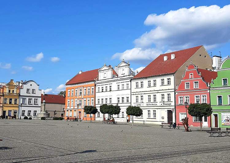 rynek kamienice Bytom Odrzański atrakcje zabytki
