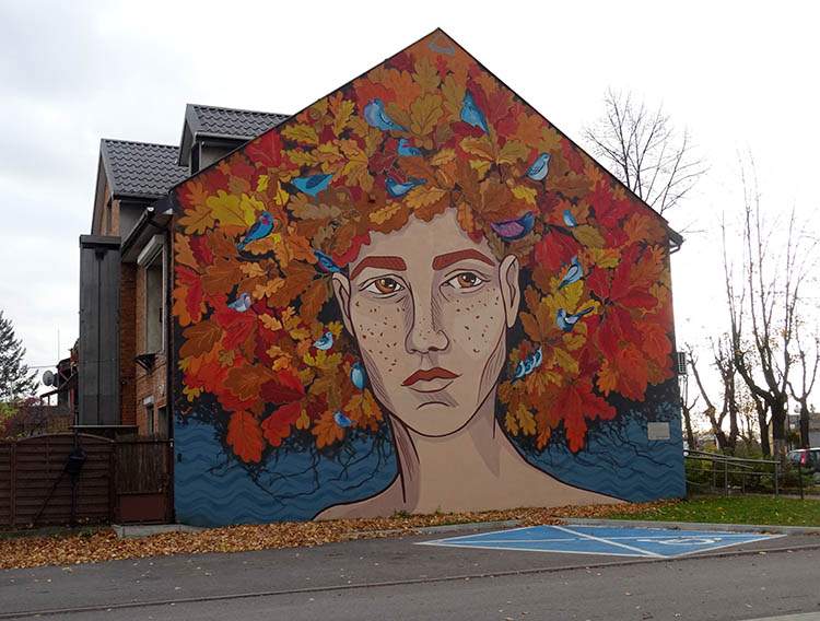 mural Drzewo Życia w Głownie woj. łódzkie murale