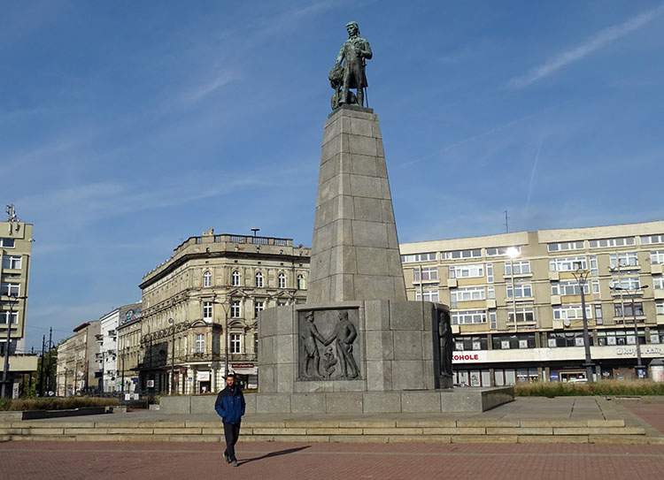 pomnik Tadeusza Kościuszki Plac Wolności 2 w Łodzi