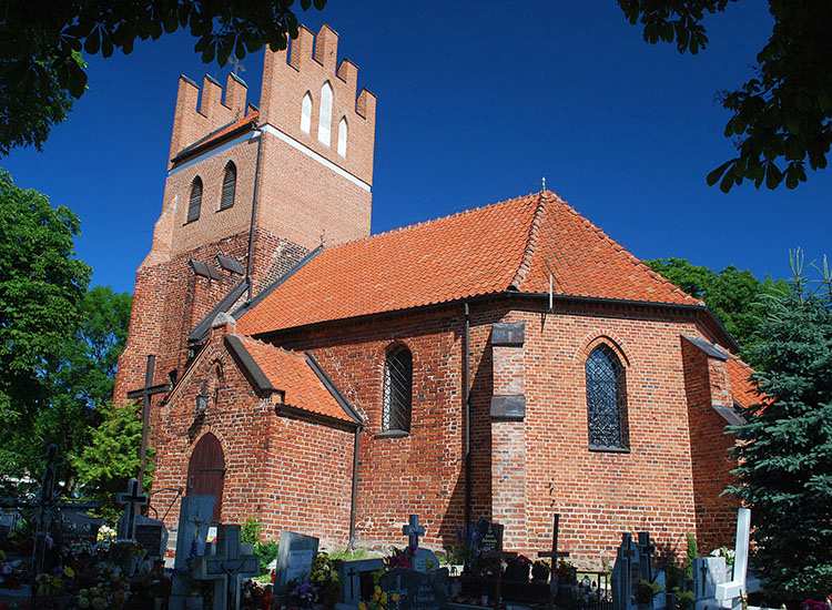 wieś Gorzędziej pomorskie kościół św. Wojciecha