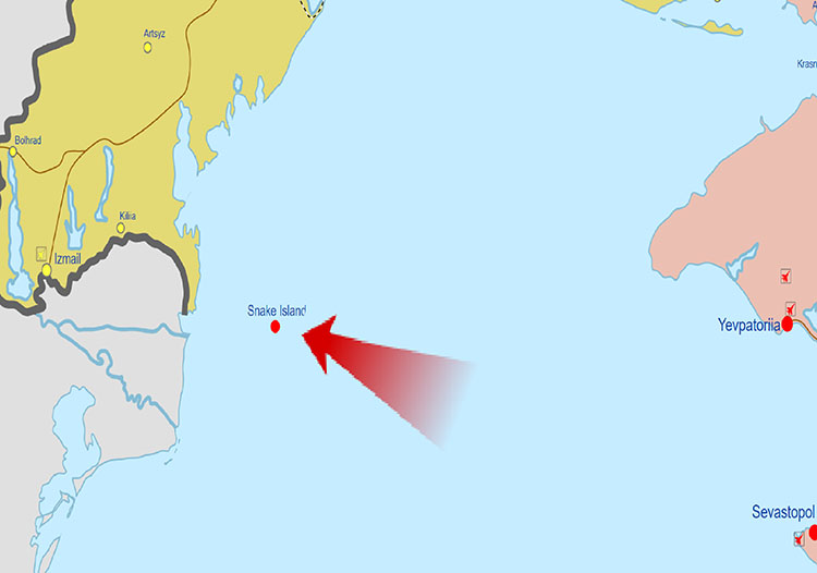 Morze Czarne Wyspa Węży ciekawostki mapa