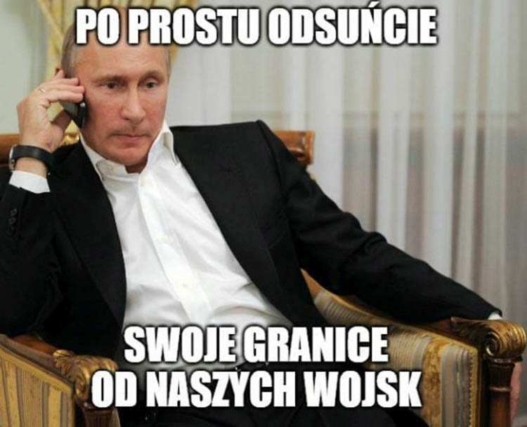 wojna w Ukrainie memy Putin humor armia wojsko