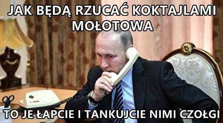 wojna na Ukrainie Putin Ukraina czołgi humor obrazki