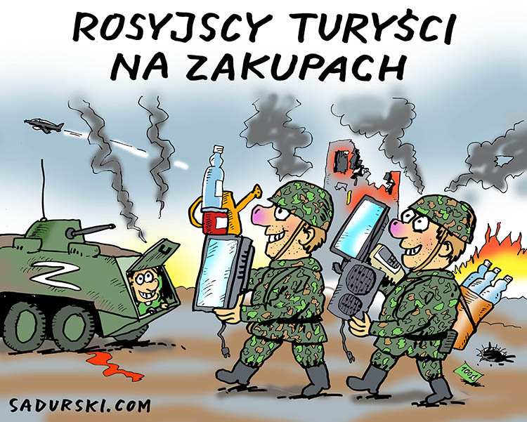 Rosjanie żołnierze rosyjscy humor turyści dowcipy o wojnie w Ukrainie