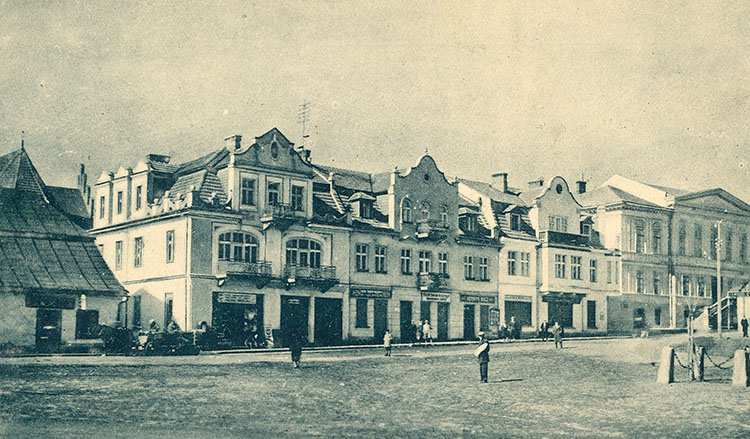 kamienice rynek przed wojną Myślenice ciekawostki atrakcje zabytki historia