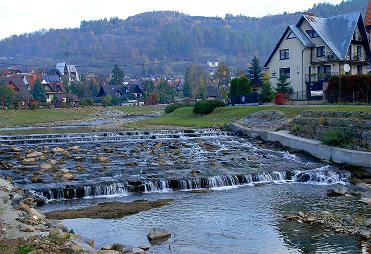 potok Grajcarek Szczawnica ciekawostki atrakcje zabytki uzdrowisko