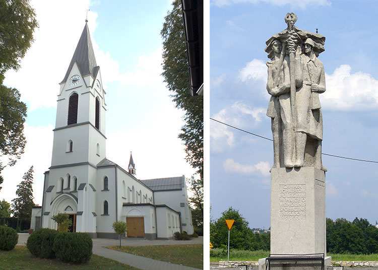 kościół pomnik Łaziska Górne ciekawostki zabytki atrakcje