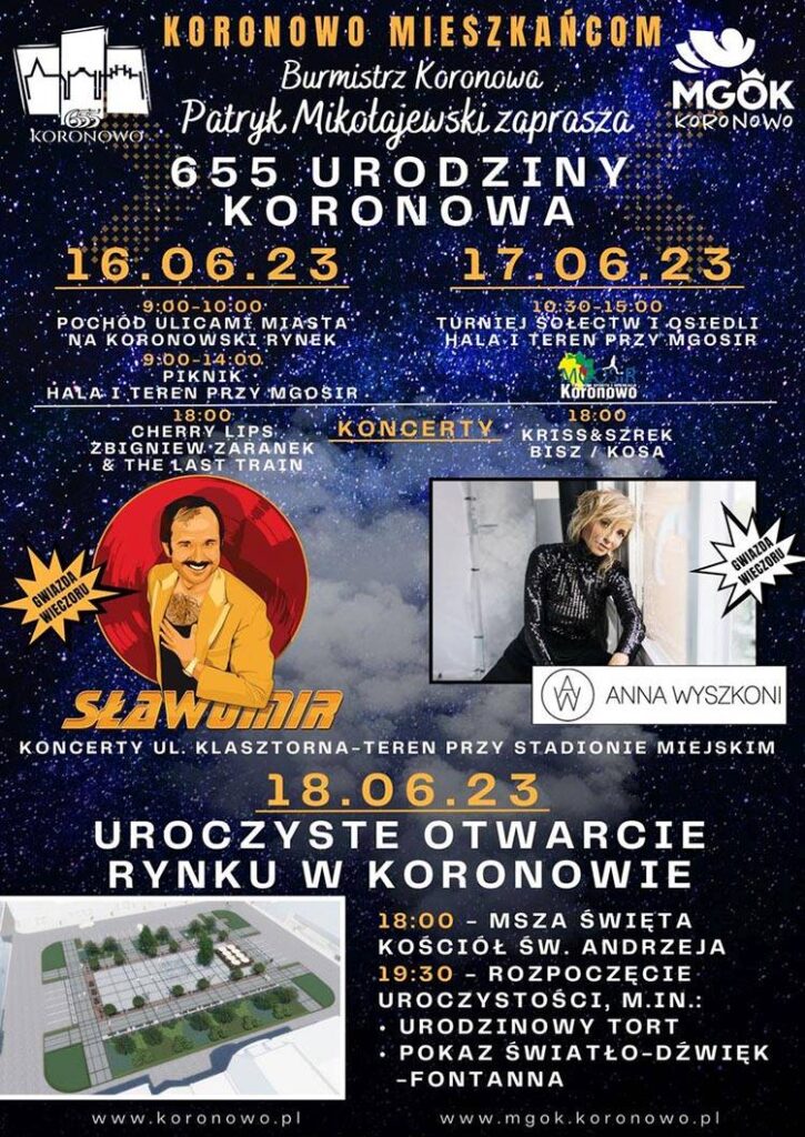 imprezy plenerowe Urodziny Koronowa
