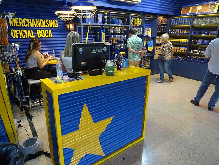 CABJ sklepik sportowy na stadionie Buenos Aires Boca Juniors ciekawostki