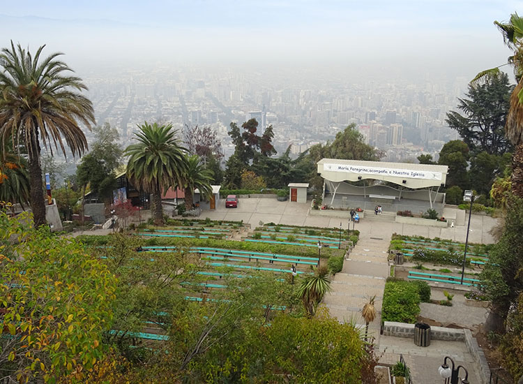 panorama Santiago Chile smog