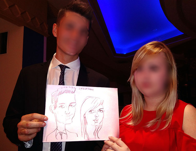 karykaturzysta na wesele w Knurowie atrakcje weselne Knurów event