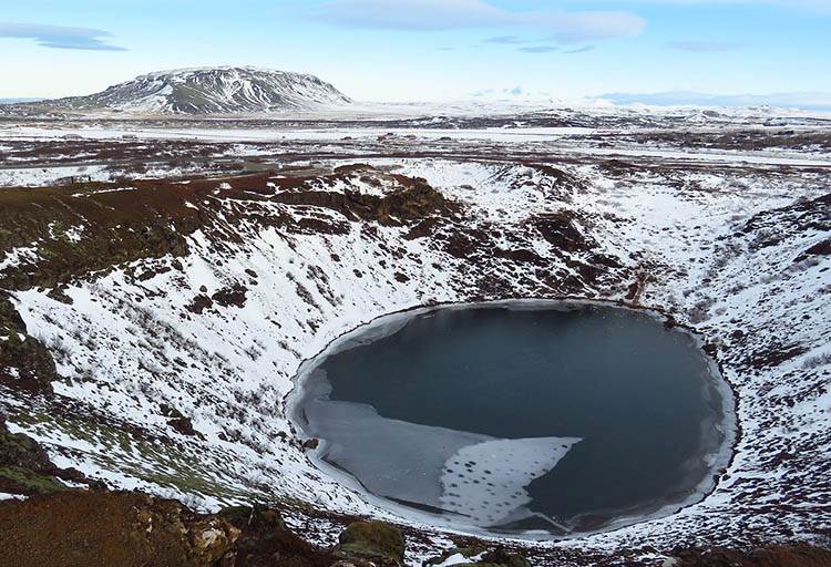 Kerid jezioro wulkan Islandia atrakcje ciekawostki