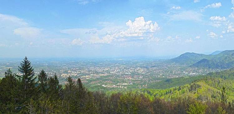 Bielsko-Biała atrakcje panorama miasta góry