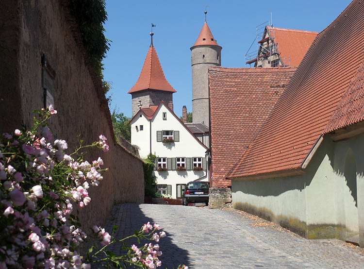 Dinkelsbuhl atrakcje zabytki Bawaria Niemcy