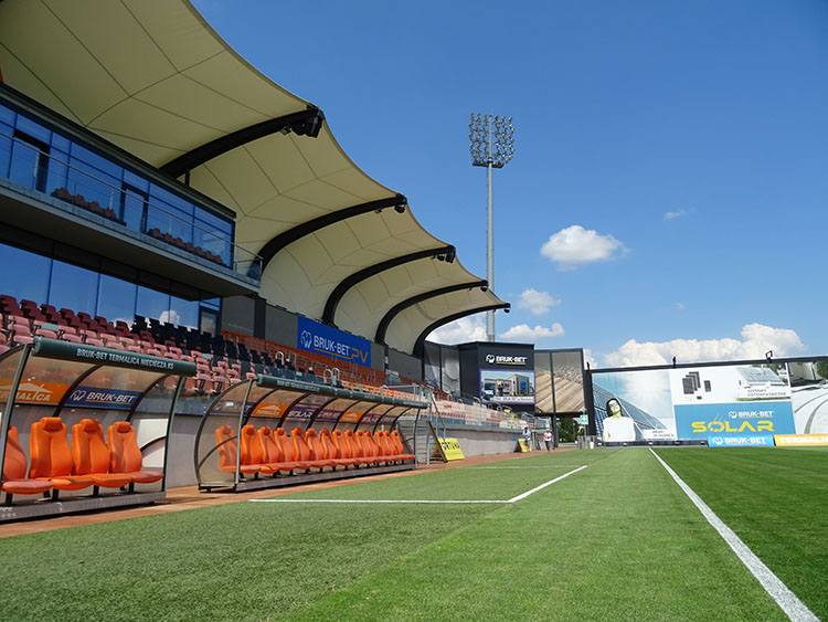Nieciecza Termalica ciekawostki Bruk-Bet stadion klub piłka nożna