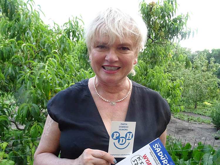 aktorka Katarzyna Figura Partia Dobrego Humoru