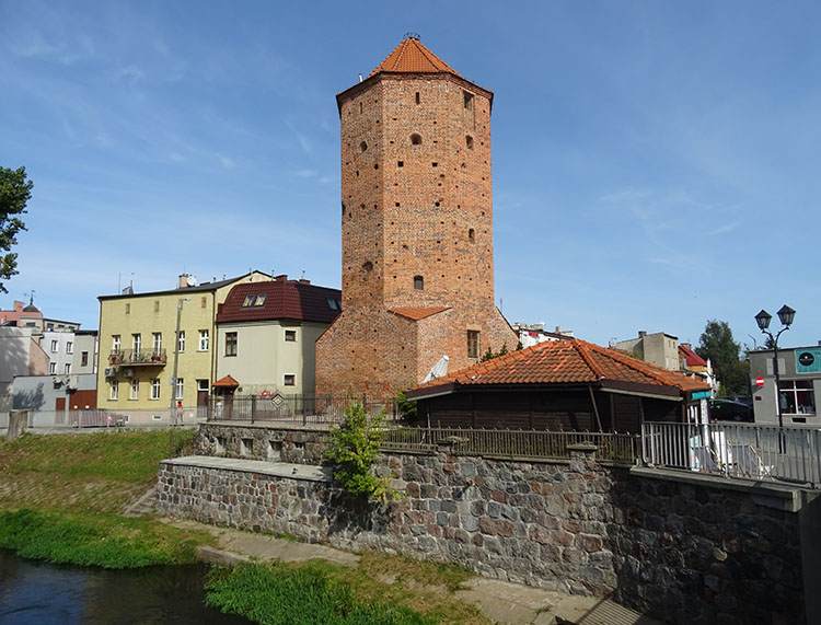 Brodnica wieża Mazurska Bociania zabytki województwo kujawsko-pomorskie ciekawostki
