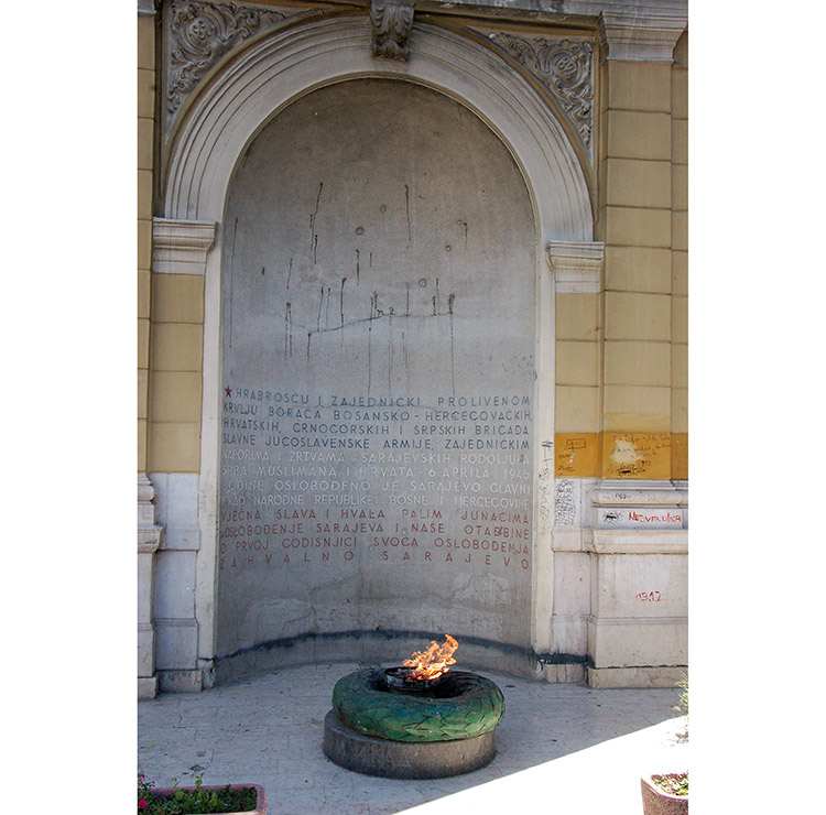 Vječna vatra Wieczny ogień pomnik Sarajewo atrakcje ciekawostki