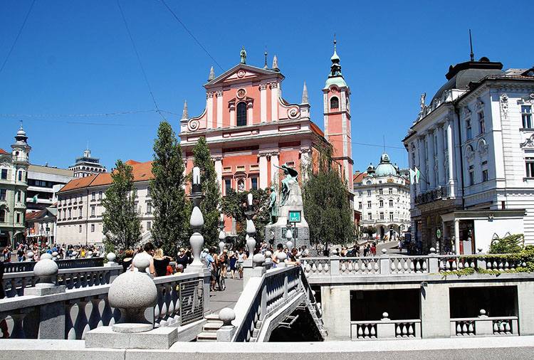 miasto Lublana Ljubljana stolica Słowenii Stare Miasto zabytki atrakcje