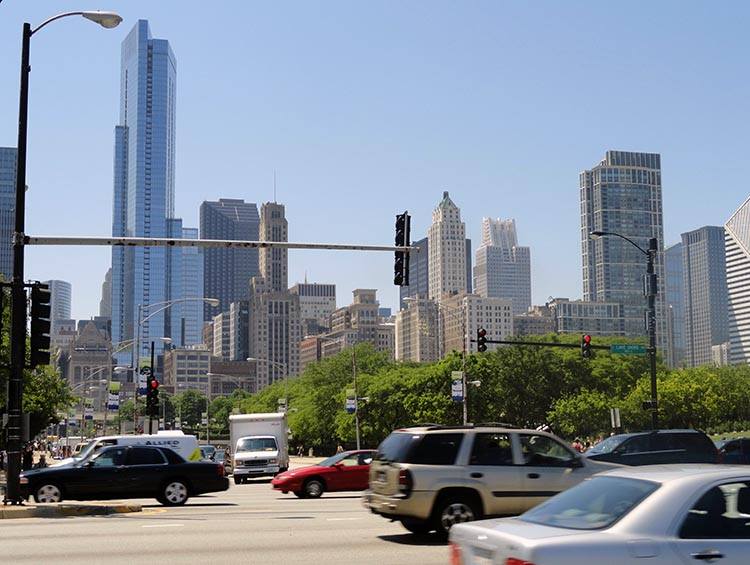 wieżowce Wietrzne Miasto Chicago Illinois USA atrakcje ciekawostki