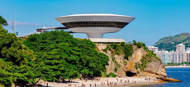 Muzeum Sztuki Współczesnej Niterói Rio de Janeiro Brazylia